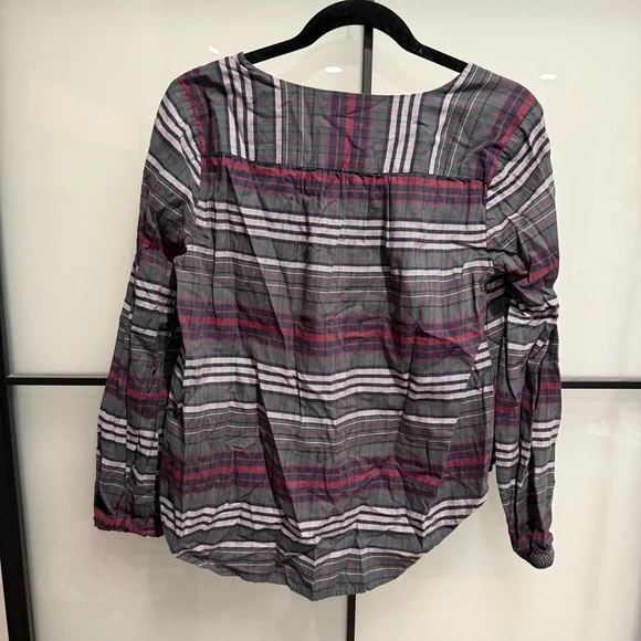 Madewell Plaid Button-Up Women's Top - Picture 4 of 4